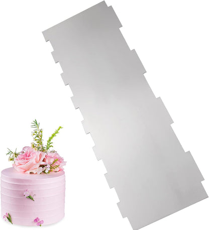 8.6 Inch Stainless Steel Cake Scraper Metal Scraper for Cake Smoother Leveler Scraper Cake Decorating Comb Cake Cutter for Mousse Butter Cream