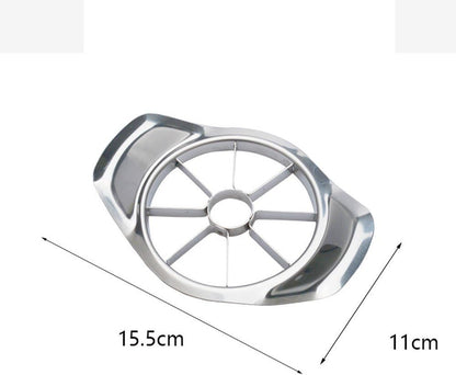 2PCS Apple Slicer, Extra Large Apple Corer Professional Fruit Cutter Stainless Steel Corer Super Sharp Fruit Slicer Divider - Apples Tool with 8 Sharp Blades, Easy to Use, Time-Saving (Sliver)