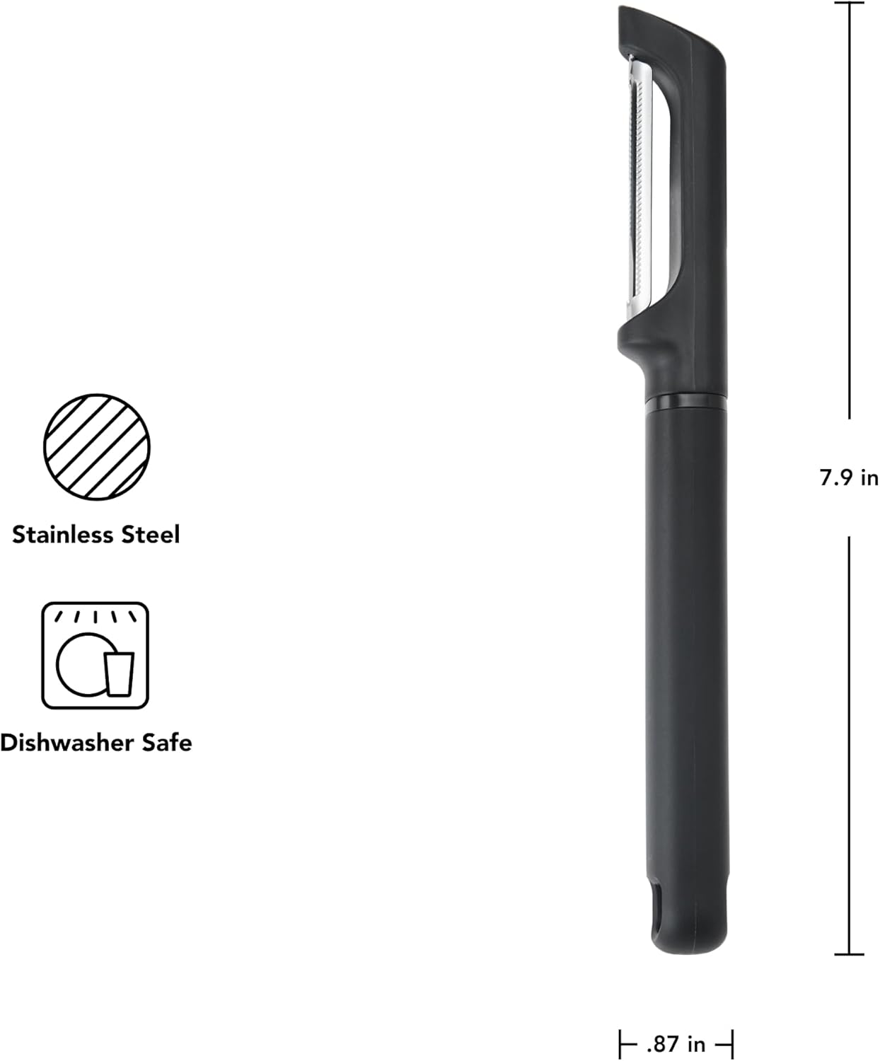 KitchenAid Classic Euro Peeler, 8.6 inches, Black