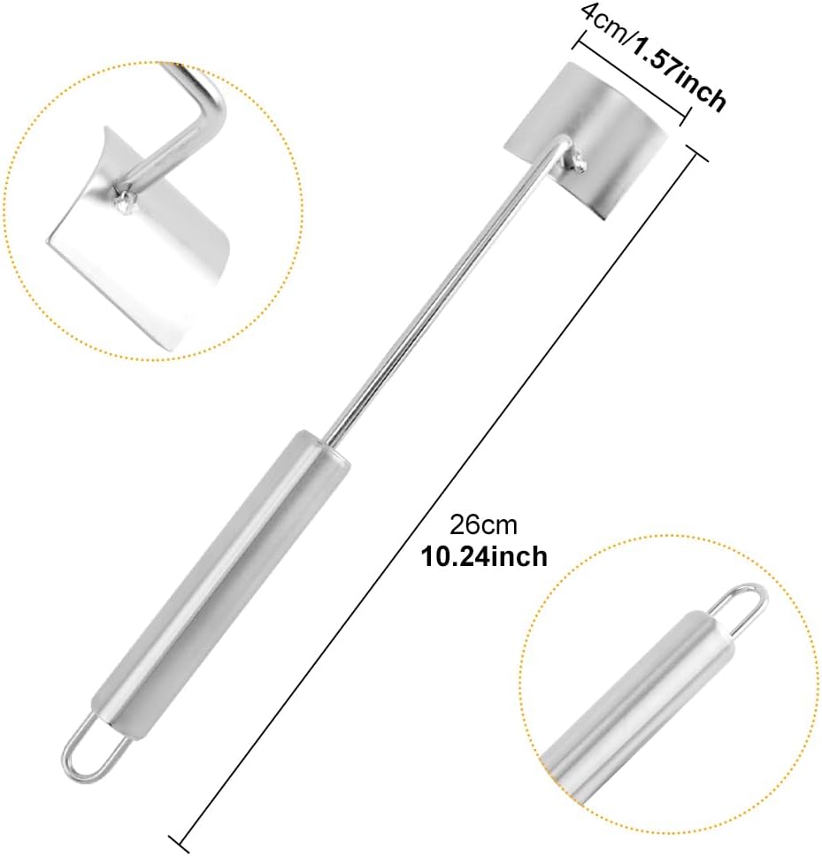 Corn Peeler, Corn Cutter, Corn on the Cob Remover, Easy Clean Corn Cob Peeler, Splitter Tool Corn Peeler Handheld Stainless Steel With Hanging End Spade Shaped For Home Kitchens