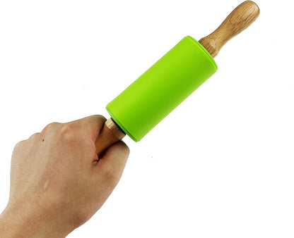 6 Pack Mini Small Rolling Pin for Kids, Kids Rolling Pin Wooden Handle (9 Inch)