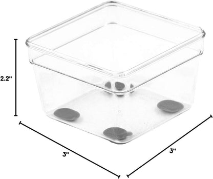Glad Silverware & Utensil Drawer Organizer - Divided Clear Plastic Storage Tray with 5 Compartments for Kitchen Flatware and Cutlery - BPA Free, Food Safe, Non Slip, 11x13 inches