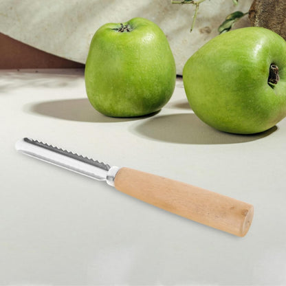 2pcs Fruit Core Remover Set with Serrated and Smooth Corers for Cherry Peach Pear Pit Removal Multifunctional Kitchen Tool Portable 8.26 Inch