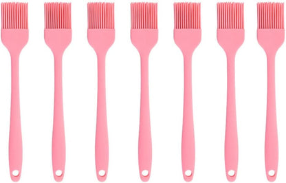 Silicone brush, Oil Brush for BBQ Kitchen Cooking Baking and Grilling (2 PCS,pink) - Colors B