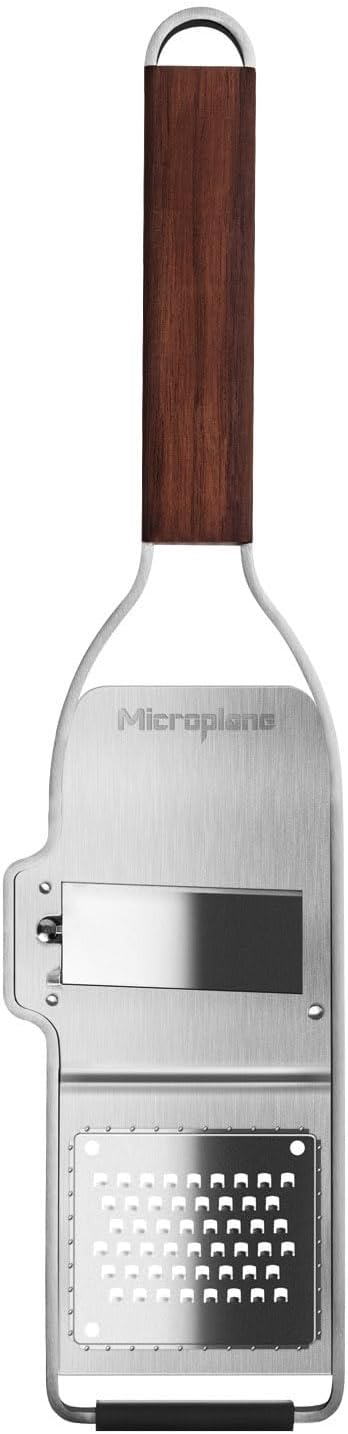 Microplane Master Series Ribbon Grater, Stainless Steel, Walnut Wood, 30 x 6.8 x 2 cm