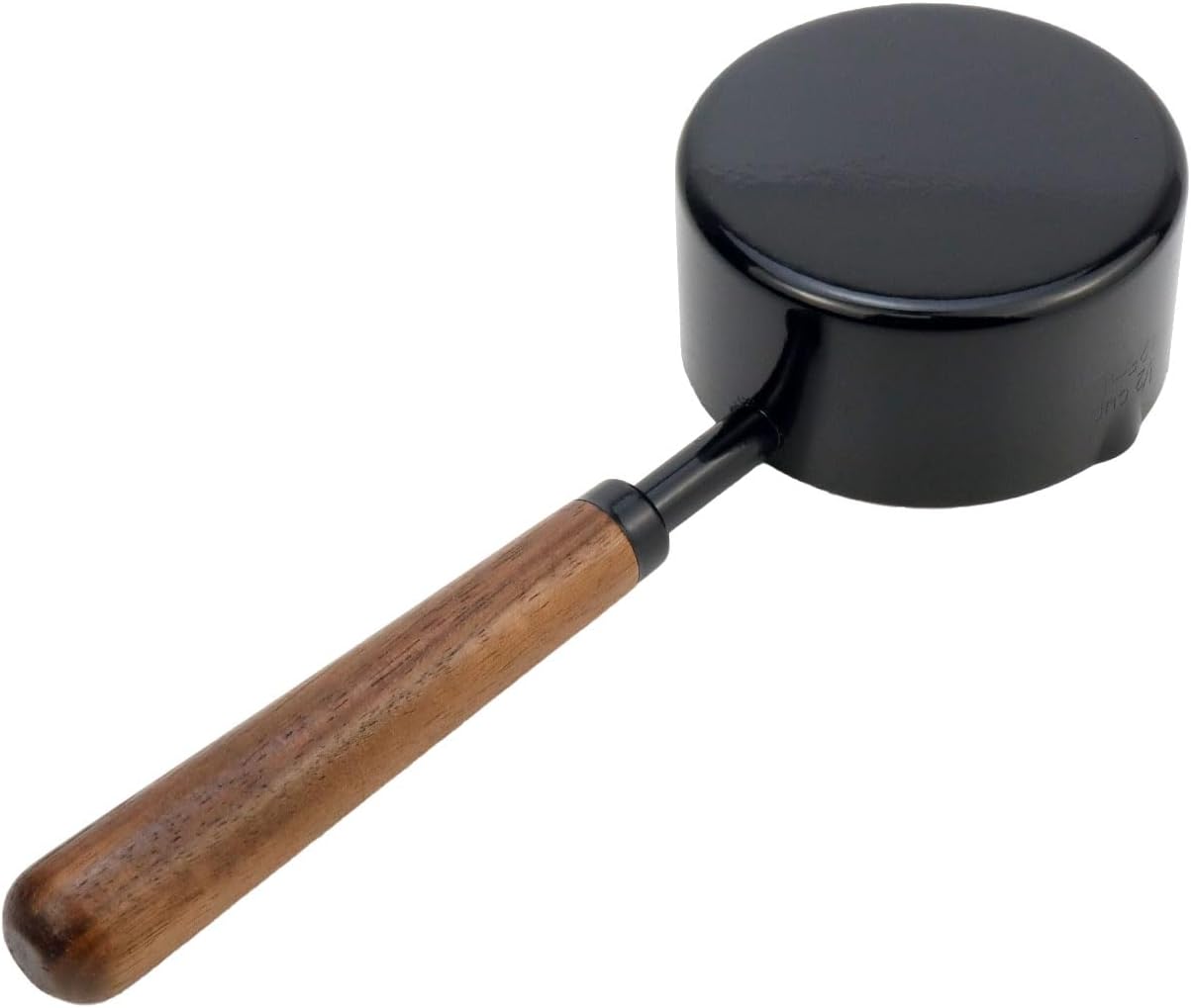 1pcs 1/3 Cup Measuring Cup with Wooden Handle Stainless Steel Measuring Scoop 80ml Measuring Spoon Black 1/3 Measuring Cups for Baking Cooking Wet and Dry Ingredients (80ml)