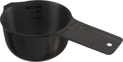 Color Up 2 Cup Measuring Cup, 480ml Stainless Steel Metal, Easy-Pour Spouts, Engraved Markings, Flat Base, Dishwasher Safe, for Dry and Liquid Ingredients
