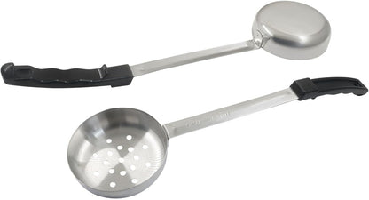 Hordion 4 Pcs Portion Control Serving Spoons Ladle Scoops, Food Measuring Ladle Utensils Proportion Manage Slotted and Unslotted Scoops for Weight Loss(Blue, 8oz)