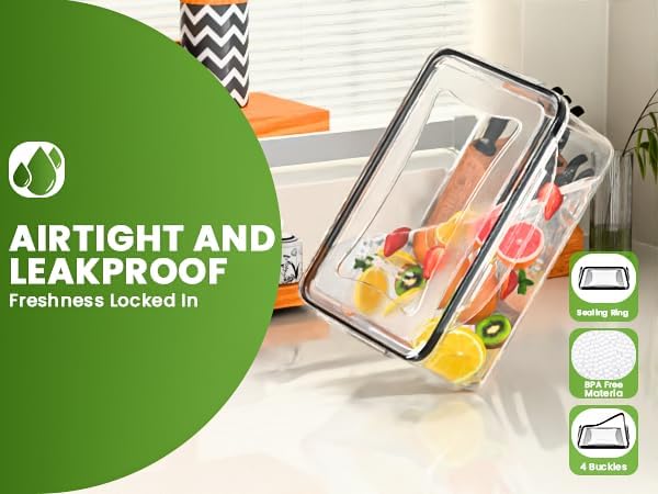 RockBerry 50 Pcs Large Food Storage Containers with Lids Airtight-85 OZ to small Containers-Total 526OZ Stackable Kitchen Set -BPA Free Leak proof containers- Freezer Microwave safe