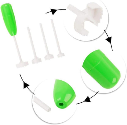 Fruit Corer and Slicer Tool, Plastic Fruit Core Remover Tool with Nonslip Handle, Fast and Easy Corer for Home and Kitchen