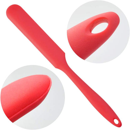 4pcs Silicone Spatula Set Heat Resistant Cake Cream Butter Spatulas Mixing Batter Scraper Non-Stick Flexible Baking Cooking Tool 4 Colors (multicolor)