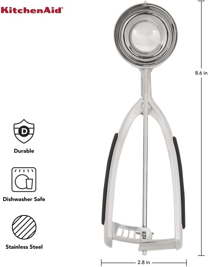 KitchenAid KO148OHOBA Gourmet Cookie Dough Scoop, Black