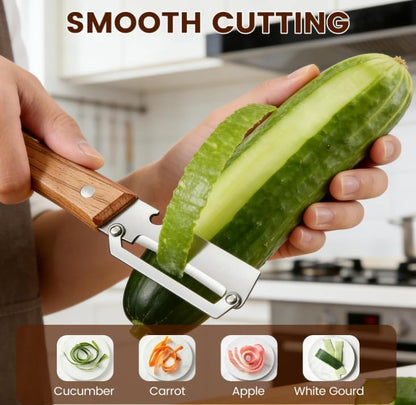Multi-Functional Vegetable Peeler for Kitchen, with Ergonomic Non-Slip Handle, Good Sturdy, 2 in 1 Fruit Peeler and Bottle Opener, best for potato, vegetable, apple, carrot and more(1pcs)