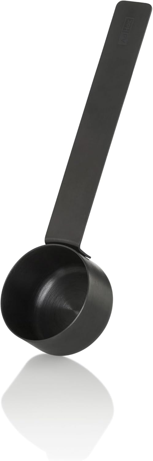 AdHoc Moro Coffee Measurer, Black, Stainless Steel Measuring Spoon 7g, Precise Coffee Portion Measurement for Ground or Instant Coffee
