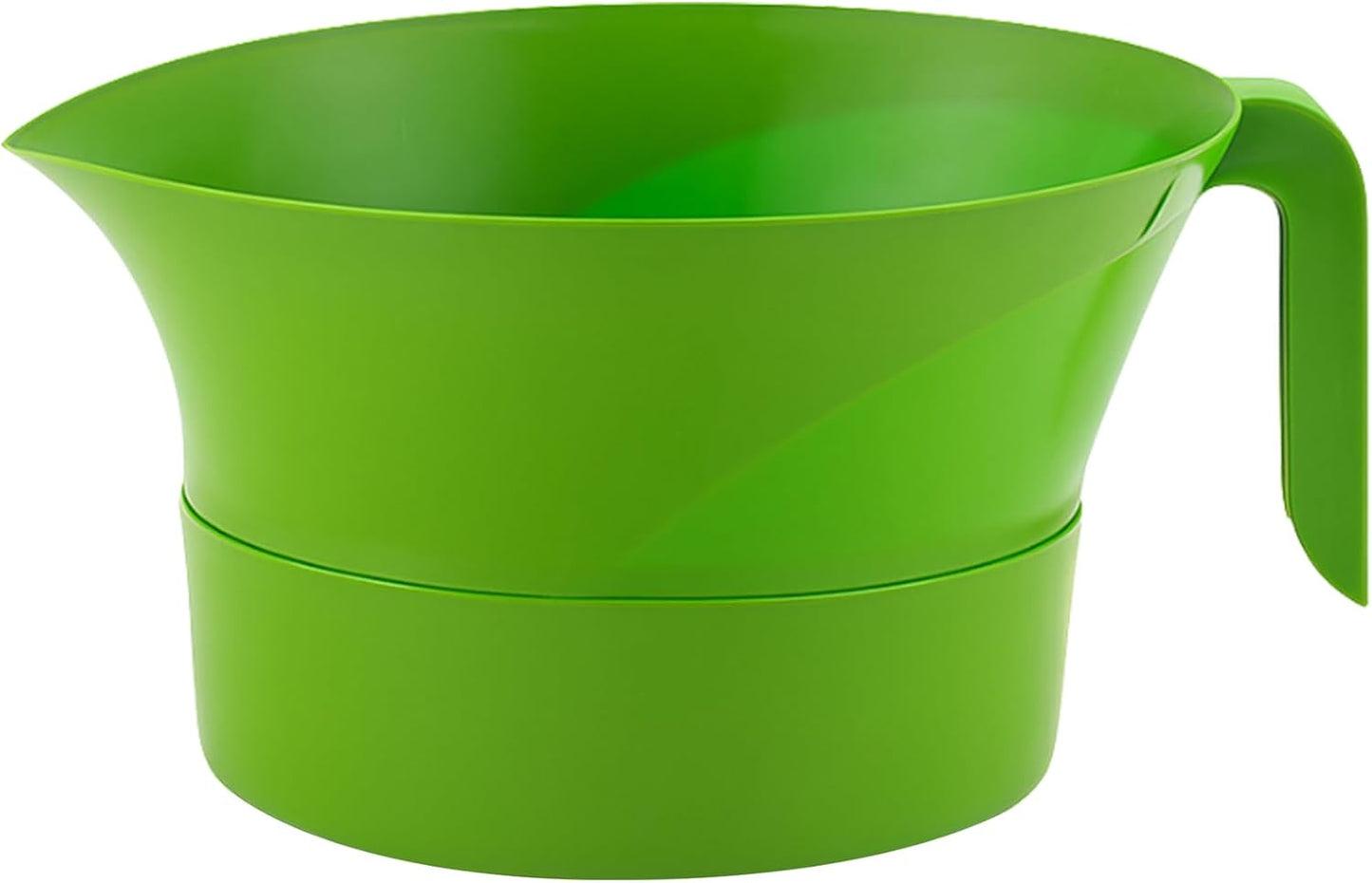 3-Piece Colander Grease Strainer Set – Green Grease Separator with Handle, Container & Lid – Strains Bacon, Pasta, Ground Beef – BPA-Free Kitchen Gadget
