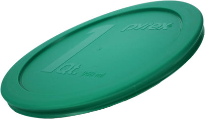 Pyrex 322-PC 1qt Green MIXING BOWL Food Storage Lid Covers - 2 Pack