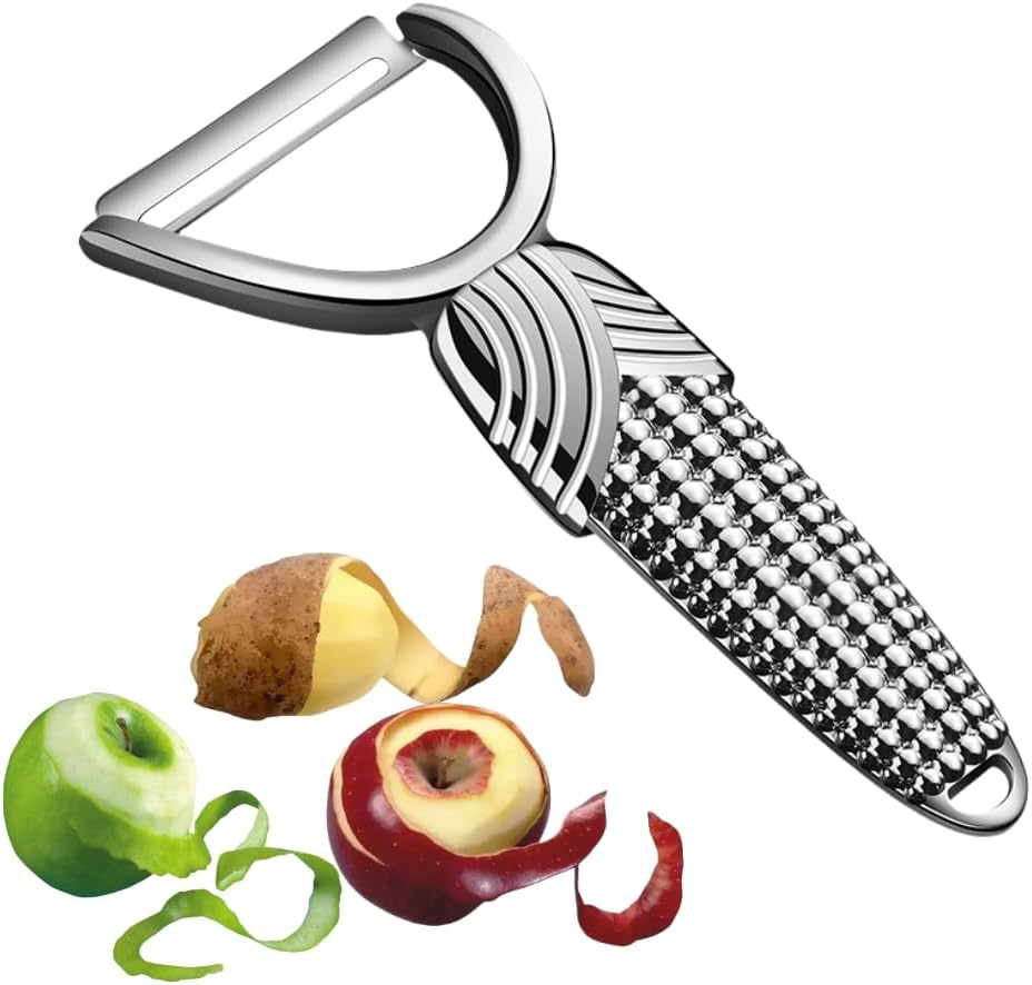 Vegetable Peeler For Kitchen Blade is Incredibly Sharp, Making Peeling Almost Effortless. Knife is Perfectly Balanced, Allowing you to Easily Slice Long, Beautiful Strips of Radish.