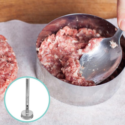 OUNONA Kitchen Gadgets Non-Stick Meatball Spoon Falafel Squeeze Scoop Mold Melon Maker Pressure Pop Baller Cake Fish Ball Tool Tongs Cookie Meatball Press Making Tools Aluminum