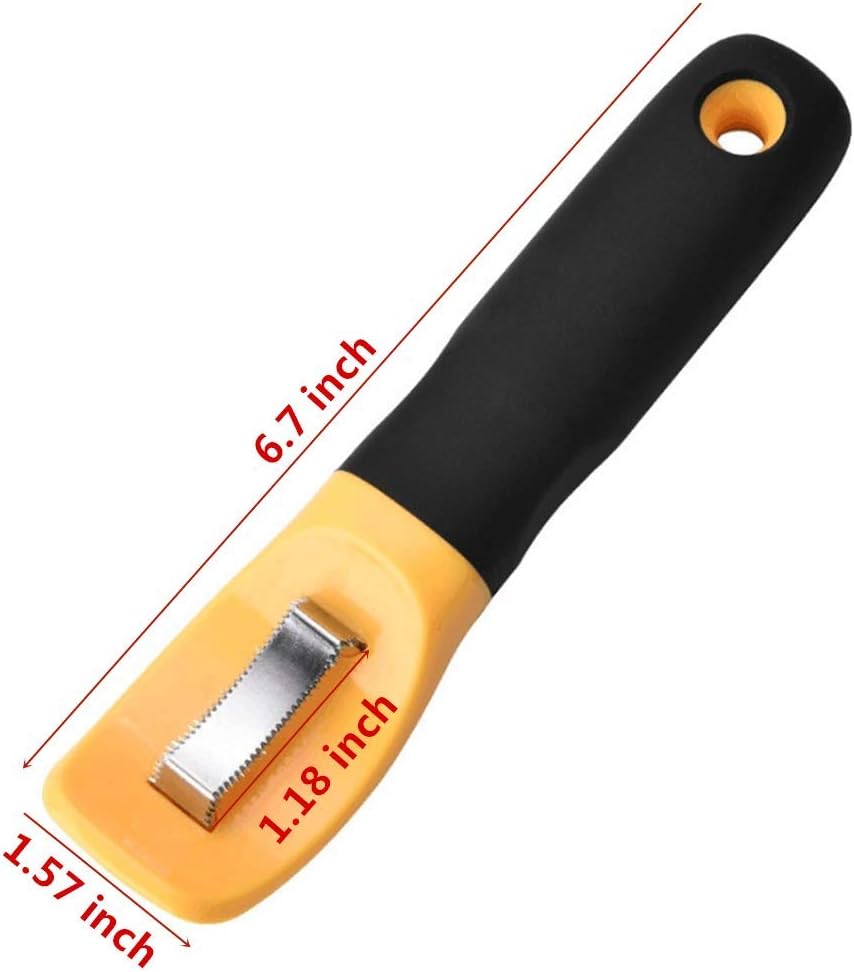 Corn Peeler, Corn Stripper Knife, Kitchen Corn Cob Remover Serrated Vertical Blade Remover