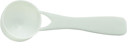 Tegg 5ml Teaspoon 50PCS 5cc White Plasti Measuring Spoons For Herb Extract Tea Powder Coffee