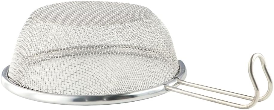 Fine Mesh Strainer Net,Stainless Steel Net and Noodle Colander Flour Sieve Hand Held Oil Strainer Picnic Tableware Outdoor Camping Cooking Accessories