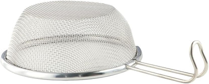 Fine Mesh Strainer Net,Stainless Steel Net and Noodle Colander Flour Sieve Hand Held Oil Strainer Picnic Tableware Outdoor Camping Cooking Accessories