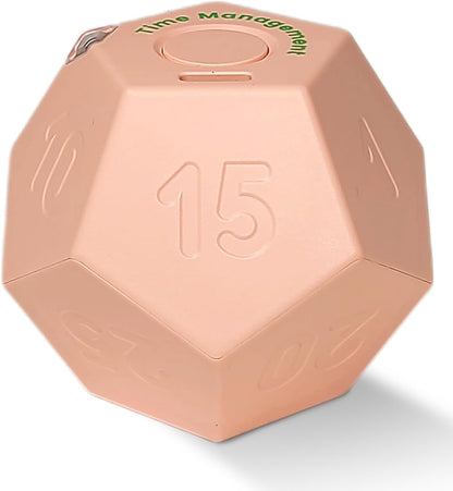 Cube Pomodoro Timer - Flip to Start Countdown, Rechargeable Mini Productivity Timer for Study, Office, 11 Preset Times, Silent/Vibration, Time Management Tool for Kids & ADHD (White)