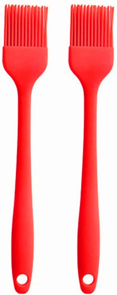 Silicone Oil brush, for BBQ Kitchen Cooking Baking and Grilling (3 PCS,orange)