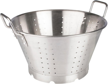 Winco Aluminum Colander with Base, 8-Quart, Medium