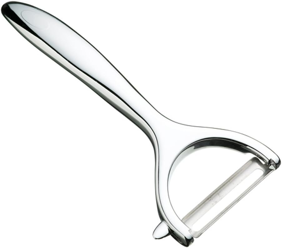 MasterClass KitchenCraft KCMCYP Heavy Duty Y-Shaped Swivel Potato Peeler, Silver