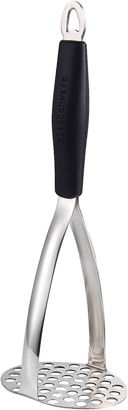 Joyoldelf Heavy Duty Stainless Steel Potato Masher with Potato Peelers, Masher Kitchen Tool & Food Masher/Potato Smasher with Silicone Handle, Perfect for Bean, Vegetable, Fruits, Avocado, Meat
