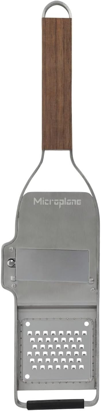 Microplane Master Series Ribbon Grater, Stainless Steel, Walnut Wood, 30 x 6.8 x 2 cm