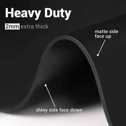 Ewen 35.6x23.5in 2mm Silicone Mats for Kitchen Counter, Thick Heat Resistant Silicone Mat, Extra Large Non-Stick Pastry Mat Glass Top Stove Cover Countertop Protector for Baking Coffee Bar Translucent