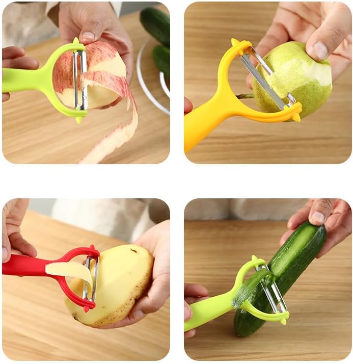 Luszmoax Peeler-Vegetable-Potatoes-Carrot-Fruit-Apple Stainless Steel Y Peelers for Kitchen