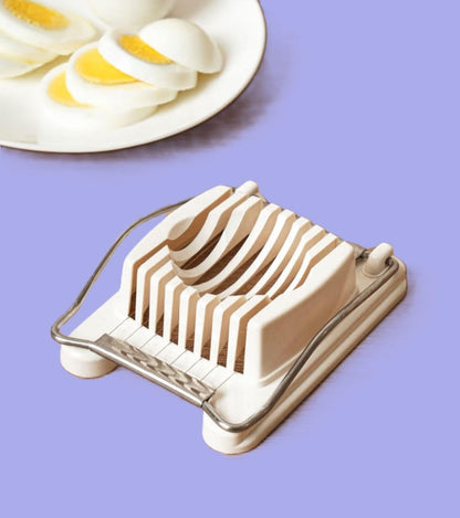 Japanese Egg Slicer Stainless Steel Wire Cutter – Hard-Boiled Egg, Tomato, and Fruit Slicer, Compact BPA-Free Kitchen Tool, Made in Japan Food Prep Utensil