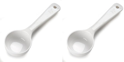Carlisle FoodService Products 492104 Measure Miser Solid Measuring Spoon with Short Handle, 1 Ounce, Yellow