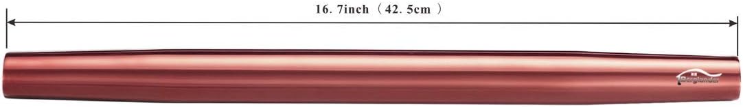 Stainless Steel Rolling Pin, Matte Finish 16.7 Inches, Berglander Rolling Pin For Baking Pizza Dough, Pie, Cookie, Essential Kitchen Utensil Gift Ideas For Bakers.