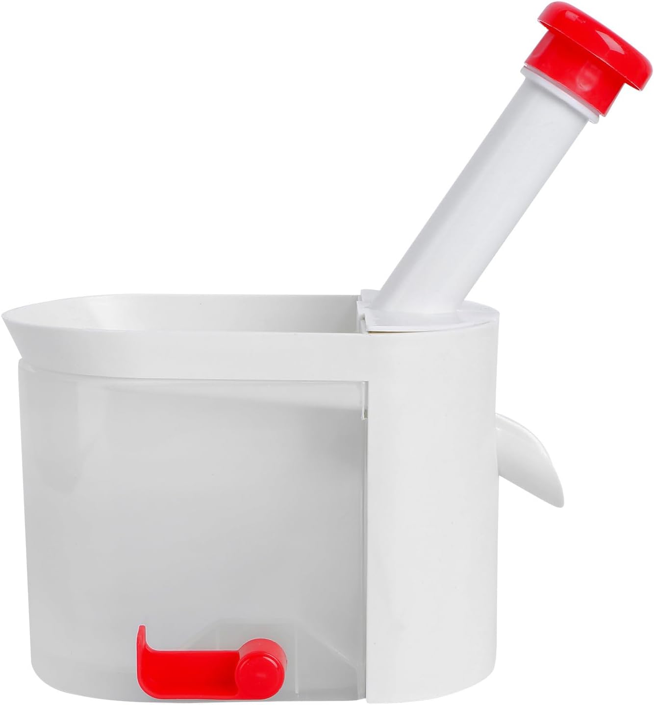 DOITOOL Cherry Pitter Cherry with Pit Catcher Container, Professional Remover Plastic Grapes Removing Tool Fruit Pit Core Remover