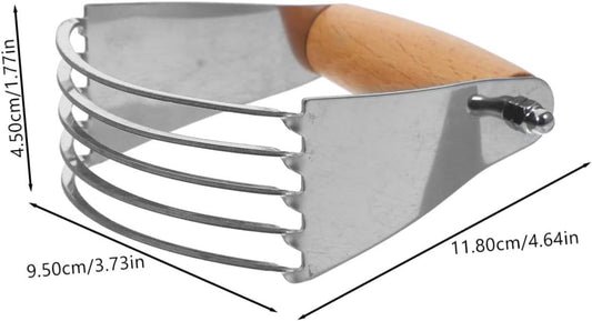 Stainless Steel Pastry Cutter Reusable Dough Blender Tool for Baking Kitchen Supplies and Pastry Making and Sturdy Design for Biscuits Cakes and More