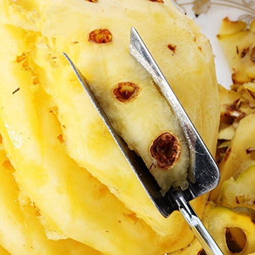 V Shape Pineapple Slicer Stainless Steel Pineapple Eye Peeler Pineapple Seed Remover Knife Fruit Tool by HengKaiSing