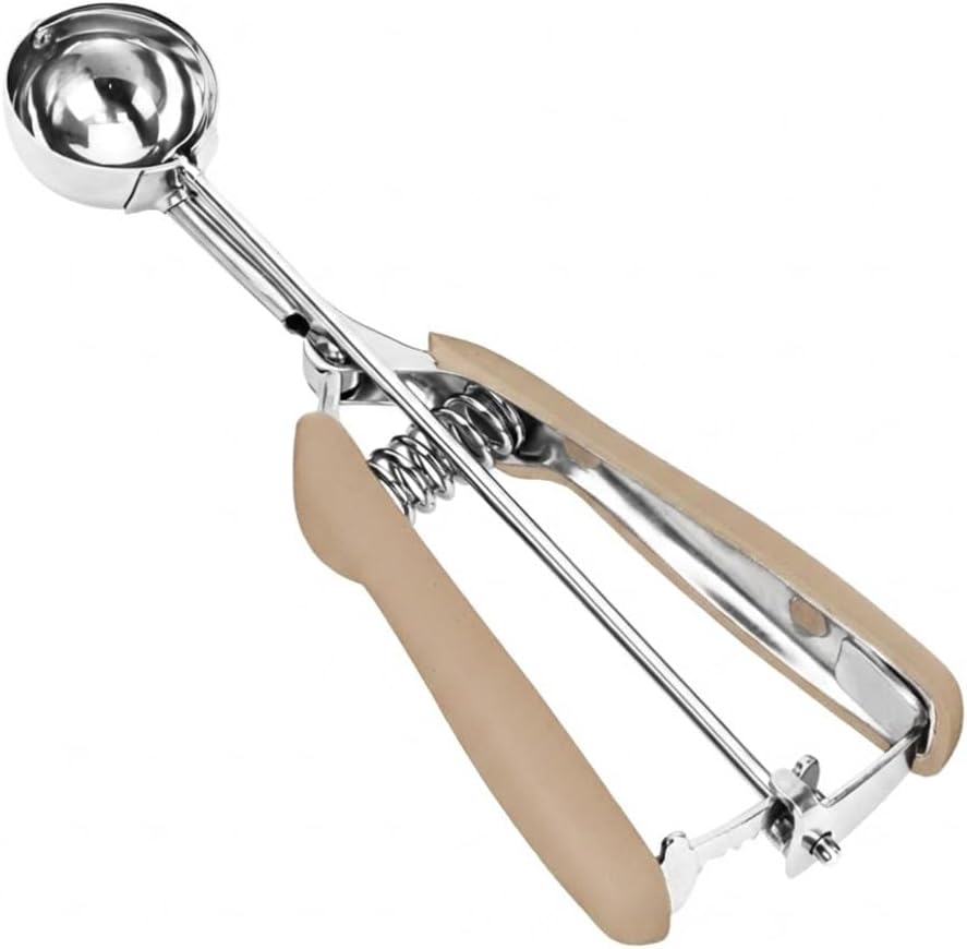 Cookie Scoop, Ice Cream Scoop, 1Tbsp/15 ml/0.5oz Cookie Scoops for Baking, 18/8 Stainless Steel Cookie Scooper for Baking, Ice Cream Scooper with Trigger Release, Cookie Dough Scoop with Non-slip Grip