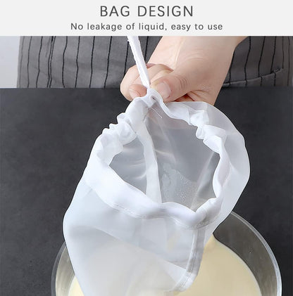 4PCS Large Size Fine Mesh Nylon Strainer For Kitchen，CheeseCloth For Straining With Handle Strainers ,Extra Fine Mesh Strainer Cheese Cloths Bulk Sieve For Cooking Kitchen Tools For Straining