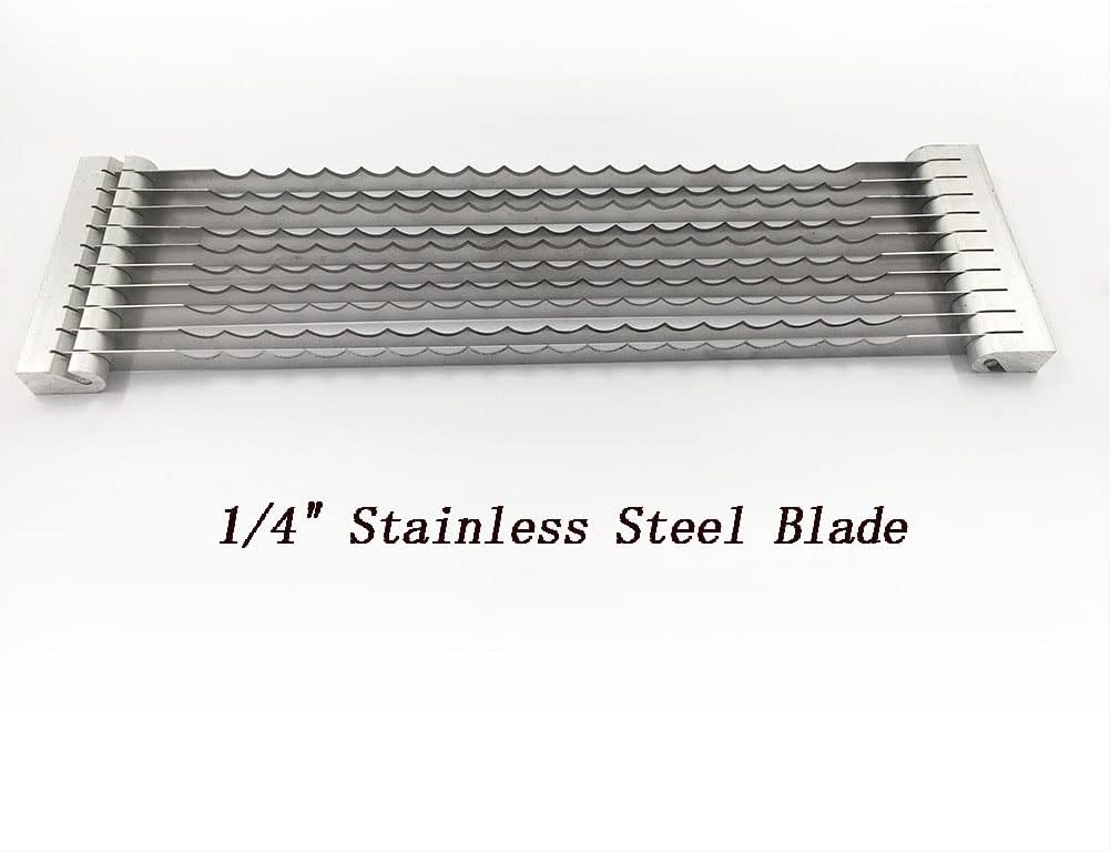 Tomato Slicer Blade Replacement - 3/16" Stainless Steel Blade Assembly Suitable For Commercial Vegetable Slicer and Manual Fruit Slicer