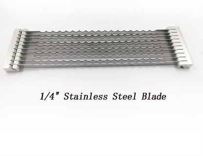 Tomato Slicer Blade Replacement - 3/16" Stainless Steel Blade Assembly Suitable For Commercial Vegetable Slicer and Manual Fruit Slicer