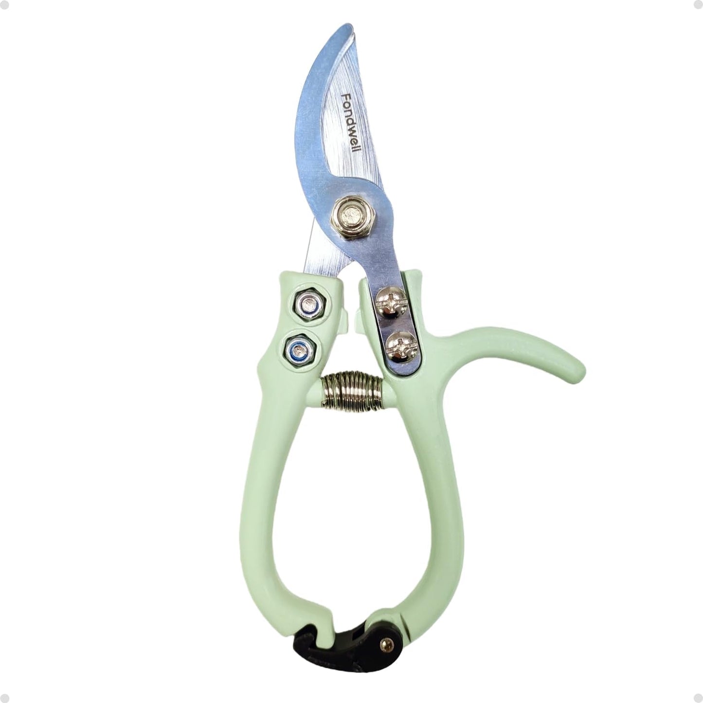 Fondwell 6.5" Pruning Shears Trimming Scissors: 2 Pack of Small Garden Snips with Micro Tip - Plant Clippers of High Cutting Efficiency