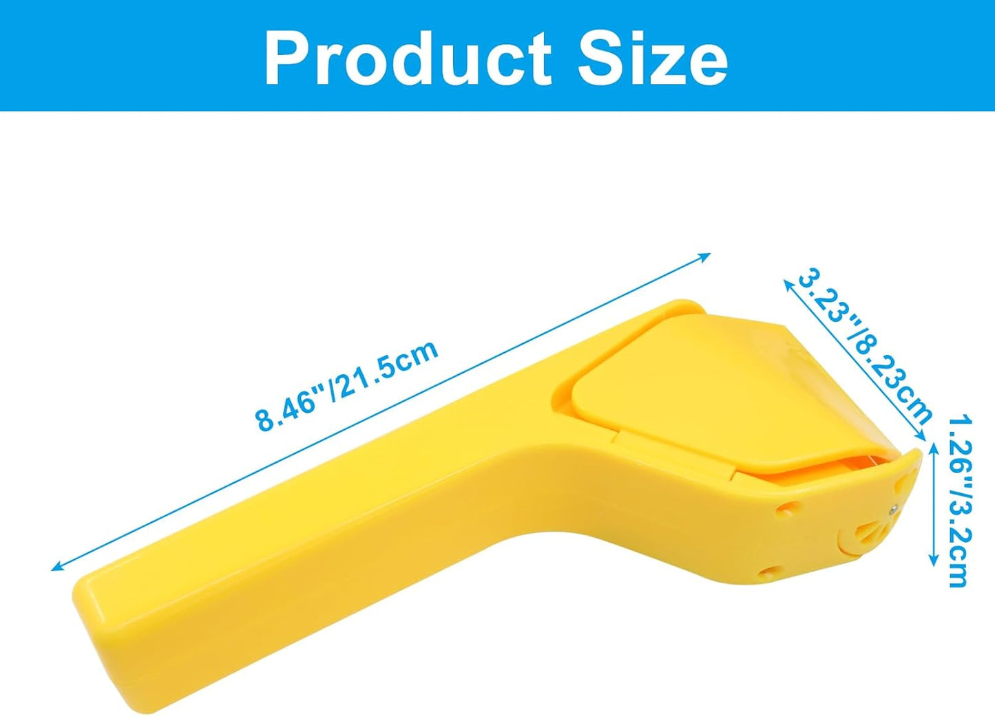 Zorfeter Effortless Lime Juicer, Manual Hand Juicer Easy-Squeeze Fold Flat Citrus Juicer, Portable Lemon Press Squeezer for Lemons/Limes/Citrus(Yellow)