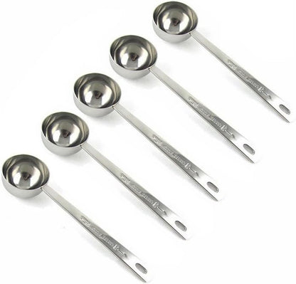 Stainless Steel 1 Tablespoon Measuring Coffee Scoop Spoon, Set of 1