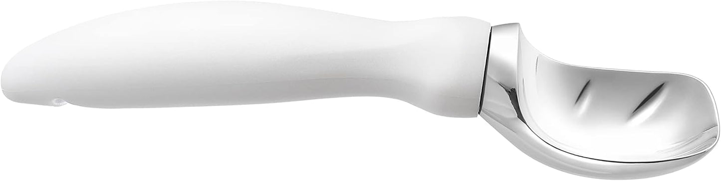 Spring Chef Heavy Duty Ice Cream Scoop with Comfortable Handle - Professional Ice Cream Scooper for Gelato, Sorbet, Cookie Dough, Melon, Frozen Yogurt - Dishwasher Safe Metal Kitchen Tool - Black
