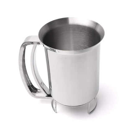 Improved Pancake Cupcake Batter Dispenser Tool Stainless Steel-Professional Kitchen Tool for Baking, Cupcakes, Muffins-Cooking Crepes, Waffles