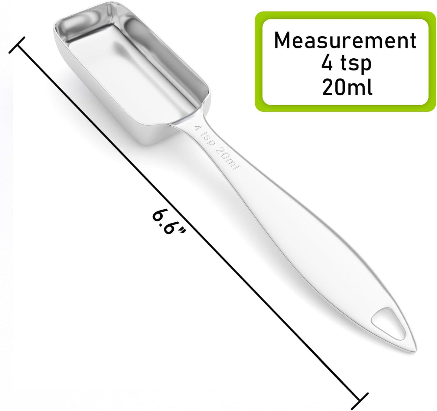1PCS 1-1/2tbsp (22.5ml) Single Measuring Spoon, Individual Stainless Steel Long Handle Measure Teaspoon Only